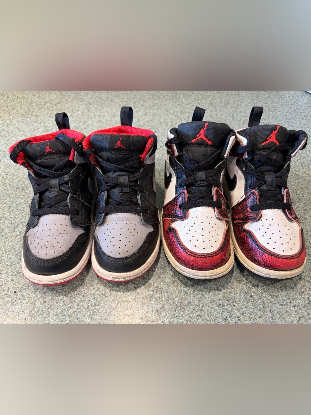 Nike toddler Jordan mid size 7.5 C(2 pairs)
